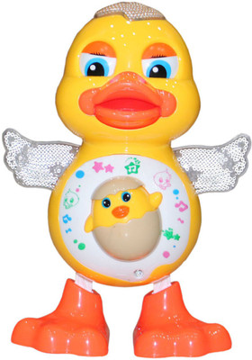 

Toys Factory Small Yellow Dancing Dusk With Light and Music Swaying(Multicolor)