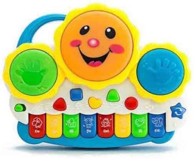 

PRESENTSALE Drum Keyboard Musical Toys with Flashing Lights - Animal Sounds and Songs(Multicolor)