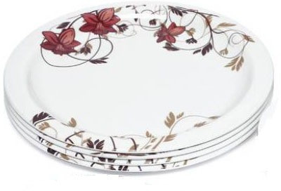 

roni wares Melamine Round Printed Full Plates 12(Big-302) Dinner Plates(Pack of 12)
