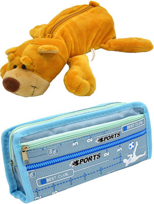 

Talesara Dog and Printed Pencil Box For Kids Boy and Girls - 2 Pcs. Combo Fancy stationary Pouch - PCMB168 Pouch(Multicolor)