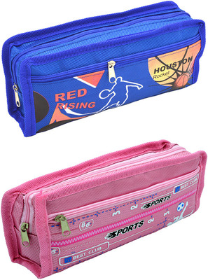 

Talesara Printed Pencil Box For Kids Boy and Girls - 2 Pcs. Combo Fancy stationary Pouch - PCMB494 Pouch(Multicolor)