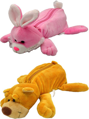 

Talesara Rabbit and Dog Animal Cotton Pencil Box For Kids Boy and Girls - 2 Pcs. Combo Fancy stationary Pouch - PCMB106 Pouch(Multicolor)