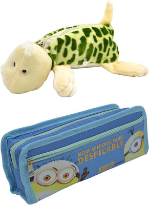 

Talesara Tortoise and Printed Pencil Box For Kids Boy and Girls - 2 Pcs. Combo Fancy stationary Pouch - PCMB209 Pouch(Multicolor)