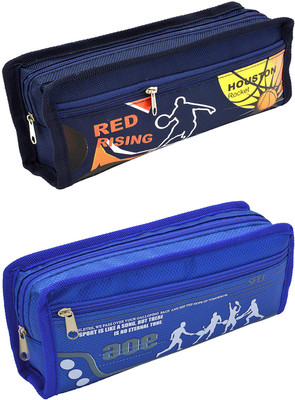 

Talesara Printed Pencil Box For Kids Boy and Girls - 2 Pcs. Combo Fancy stationary Pouch - PCMB499 Pouch(Blue)