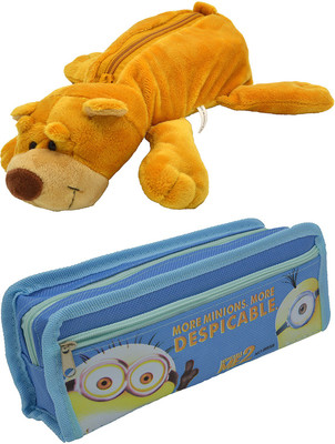 

Talesara Dog and Printed Pencil Box For Kids Boy and Girls - 2 Pcs. Combo Fancy stationary Pouch - PCMB148 Pouch(Multicolor)