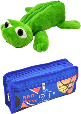 

Talesara Frog and Printed Pencil Box For Kids Boy and Girls - 2 Pcs. Combo Fancy stationary Pouch - PCMB017 Pouch(Multicolor)