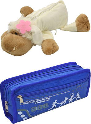 

Talesara Dog and Printed Pencil Box For Kids Boy and Girls - 2 Pcs. Combo Fancy stationary Pouch - PCMB274 Pouch(Multicolor)