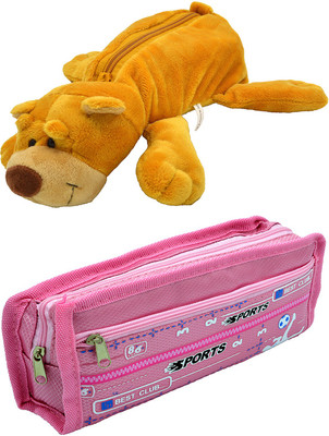 

Talesara Dog and Printed Pencil Box For Kids Boy and Girls - 2 Pcs. Combo Fancy stationary Pouch - PCMB169 Pouch(Multicolor)