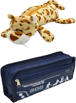 

Talesara Tiger and Printed Pencil Box For Kids Boy and Girls - 2 Pcs. Combo Fancy stationary Pouch - PCMB328 Pouch(Multicolor)