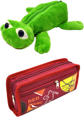 

Talesara Frog and Printed Pencil Box For Kids Boy and Girls - 2 Pcs. Combo Fancy stationary Pouch - PCMB021 Pouch(Multicolor)