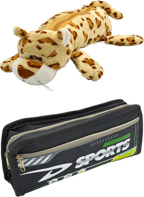 

Talesara Tiger and Printed Pencil Box For Kids Boy and Girls - 2 Pcs. Combo Fancy stationary Pouch - PCMB335 Pouch(Multicolor)