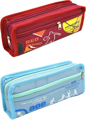 

Talesara Printed Pencil Box For Kids Boy and Girls - 2 Pcs. Combo Fancy stationary Pouch - PCMB549 Pouch(Multicolor)