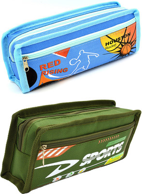 

Hrinkar Cartoon Printed Art Plastic Pencil Boxes(Set of 2, Multicolor)
