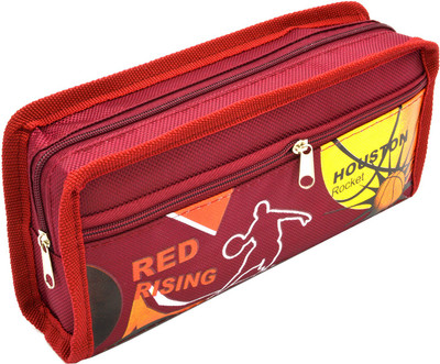 

Hrinkar Cartoon Printed Art Plastic Pencil Box(Set of 1, Red)
