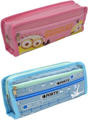 

Talesara Printed Pencil Box For Kids Boy and Girls - 2 Pcs. Combo Fancy stationary Pouch - PCMB454 Pouch(Multicolor)