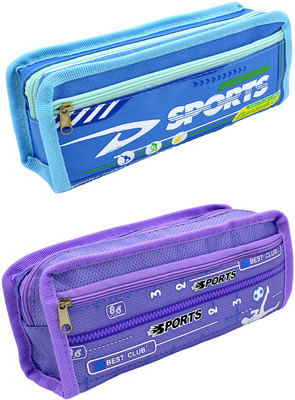 

Hrinkar Cartoon Printed Art Plastic Pencil Boxes(Set of 2, Multicolor)