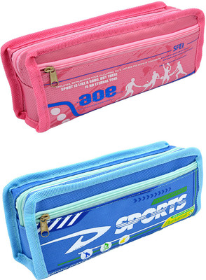 

Talesara Printed Pencil Box For Kids Boy and Girls - 2 Pcs. Combo Fancy stationary Pouch - PCMB606 Pouch(Multicolor)