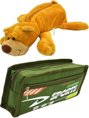 

Talesara Dog and Printed Pencil Box For Kids Boy and Girls - 2 Pcs. Combo Fancy stationary Pouch - PCMB163 Pouch(Multicolor)