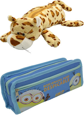

Talesara Tiger and Printed Pencil Box For Kids Boy and Girls - 2 Pcs. Combo Fancy stationary Pouch - PCMB319 Pouch(Multicolor)
