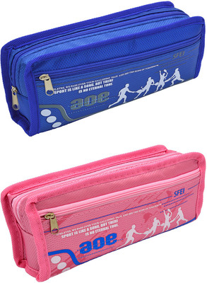 

Hrinkar Cartoon Printed Art Plastic Pencil Boxes(Set of 2, Multicolor)