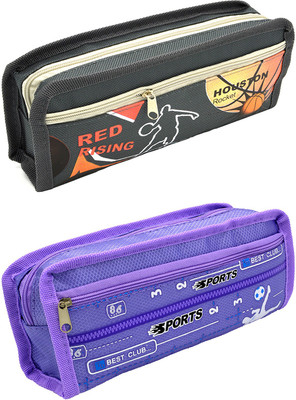 

Talesara Printed Pencil Box For Kids Boy and Girls - 2 Pcs. Combo Fancy stationary Pouch - PCMB530 Pouch(Multicolor)