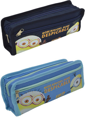 

Talesara Printed Pencil Box For Kids Boy and Girls - 2 Pcs. Combo Fancy stationary Pouch - PCMB391 Pouch(Blue)