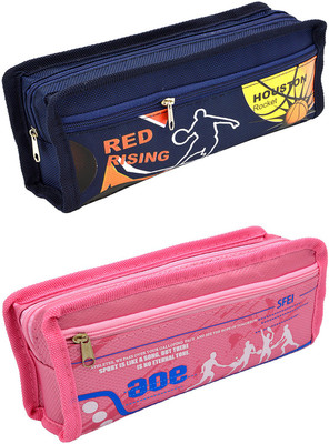 

Talesara Printed Pencil Box For Kids Boy and Girls - 2 Pcs. Combo Fancy stationary Pouch - PCMB502 Pouch(Multicolor)