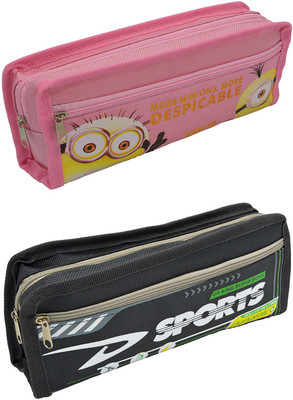 

Talesara Printed Pencil Box For Kids Boy and Girls - 2 Pcs. Combo Fancy stationary Pouch - PCMB450 Pouch(Multicolor)