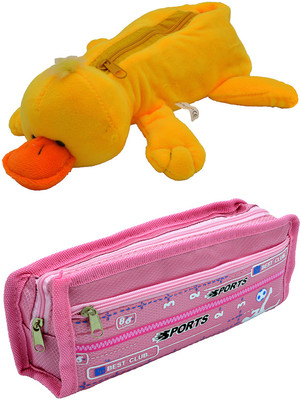 

Talesara Duck and Printed Pencil Box For Kids Boy and Girls - 2 Pcs. Combo Fancy stationary Pouch - PCMB104 Pouch(Multicolor)