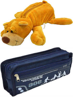 

Talesara Dog and Printed Pencil Box For Kids Boy and Girls - 2 Pcs. Combo Fancy stationary Pouch - PCMB157 Pouch(Multicolor)