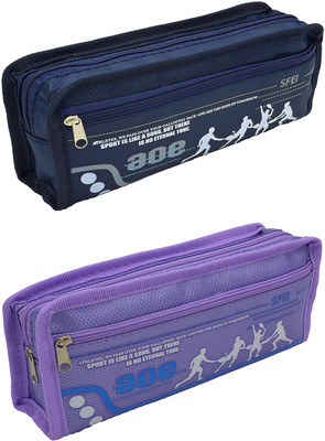 

Talesara Printed Pencil Box For Kids Boy and Girls - 2 Pcs. Combo Fancy stationary Pouch - PCMB578 Pouch(Multicolor)