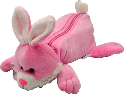 

Talesara Rabbit Animal Cotton Pencil Box For Kids Boy and Girls - Fancy stationary Pouch Pink - HPUC004 Pouch(Pink)