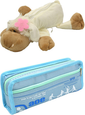 

Talesara Dog and Printed Pencil Box For Kids Boy and Girls - 2 Pcs. Combo Fancy stationary Pouch - PCMB276 Pouch(Multicolor)