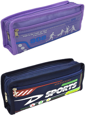 

Talesara Printed Pencil Box For Kids Boy and Girls - 2 Pcs. Combo Fancy stationary Pouch - PCMB613 Pouch(Multicolor)