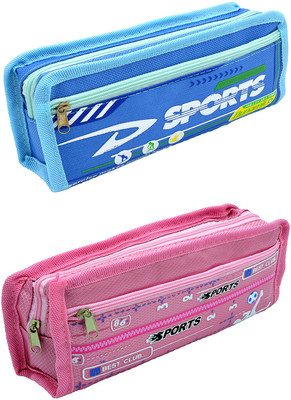 

Hrinkar Cartoon Printed Art Plastic Pencil Boxes(Set of 2, Multicolor)
