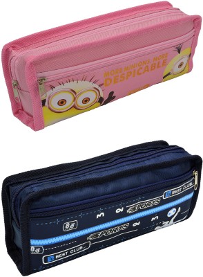 

Talesara Printed Pencil Box For Kids Boy and Girls - 2 Pcs. Combo Fancy stationary Pouch - PCMB453 Pouch(Multicolor)