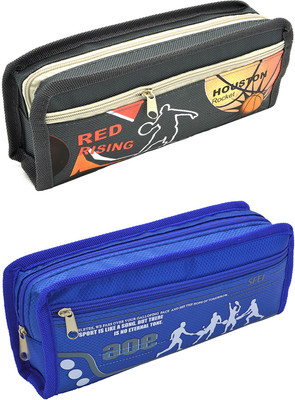 

Hrinkar Cartoon Printed Art Plastic Pencil Boxes(Set of 2, Multicolor)
