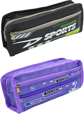 

Talesara Printed Pencil Box For Kids Boy and Girls - 2 Pcs. Combo Fancy stationary Pouch - PCMB651 Pouch(Multicolor)