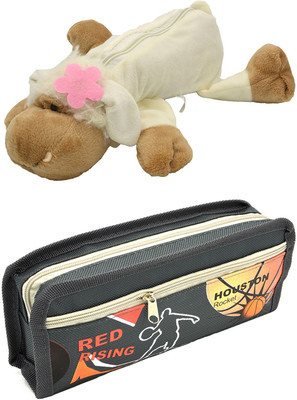 

Talesara Dog and Printed Pencil Box For Kids Boy and Girls - 2 Pcs. Combo Fancy stationary Pouch - PCMB271 Pouch(Multicolor)
