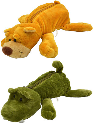 

Talesara Dog Animal Cotton Pencil Box For Kids Boy and Girls - 2 Pcs. Combo Fancy stationary Pouch - PCMB141 Pouch(Multicolor)