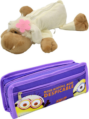 

Talesara Dog and Printed Pencil Box For Kids Boy and Girls - 2 Pcs. Combo Fancy stationary Pouch - PCMB268 Pouch(Multicolor)