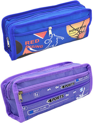 

Hrinkar Cartoon Printed Art Plastic Pencil Boxes(Set of 2, Multicolor)