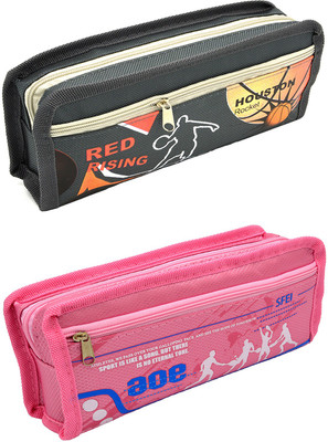 

Talesara Printed Pencil Box For Kids Boy and Girls - 2 Pcs. Combo Fancy stationary Pouch - PCMB519 Pouch(Multicolor)