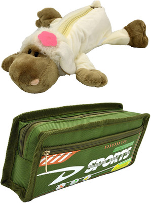 

Talesara Dog and Printed Pencil Box For Kids Boy and Girls - 2 Pcs. Combo Fancy stationary Pouch - PCMB064 Pouch(Multicolor)