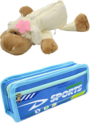

Talesara Dog and Printed Pencil Box For Kids Boy and Girls - 2 Pcs. Combo Fancy stationary Pouch - PCMB283 Pouch(Multicolor)