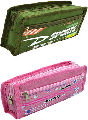 

Hrinkar Cartoon Printed Art Plastic Pencil Boxes(Set of 2, Multicolor)