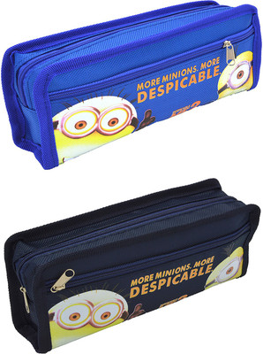 

Talesara Printed Pencil Box For Kids Boy and Girls - 2 Pcs. Combo Fancy stationary Pouch - PCMB367 Pouch(Blue)