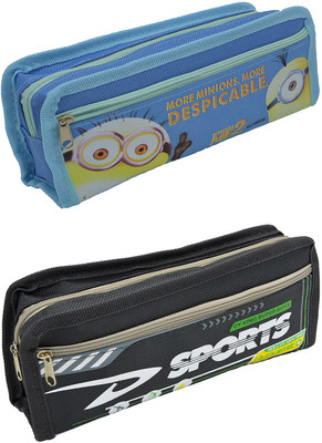 

Hrinkar Cartoon Printed Art Plastic Pencil Boxes(Set of 2, Multicolor)