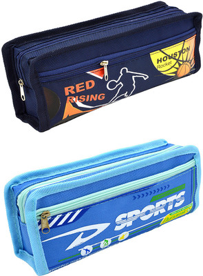 

Talesara Printed Pencil Box For Kids Boy and Girls - 2 Pcs. Combo Fancy stationary Pouch - PCMB508 Pouch(Blue)