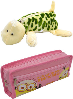 

Talesara Tortoise and Printed Pencil Box For Kids Boy and Girls - 2 Pcs. Combo Fancy stationary Pouch - PCMB210 Pouch(Multicolor)
